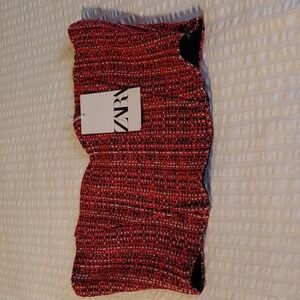 NWT Zara Tweed Bandeau/Crop Top